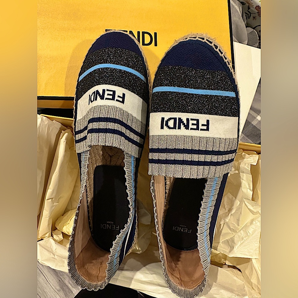 FENDI ESPADRILLAS FILATO GRAFICO LUREX
